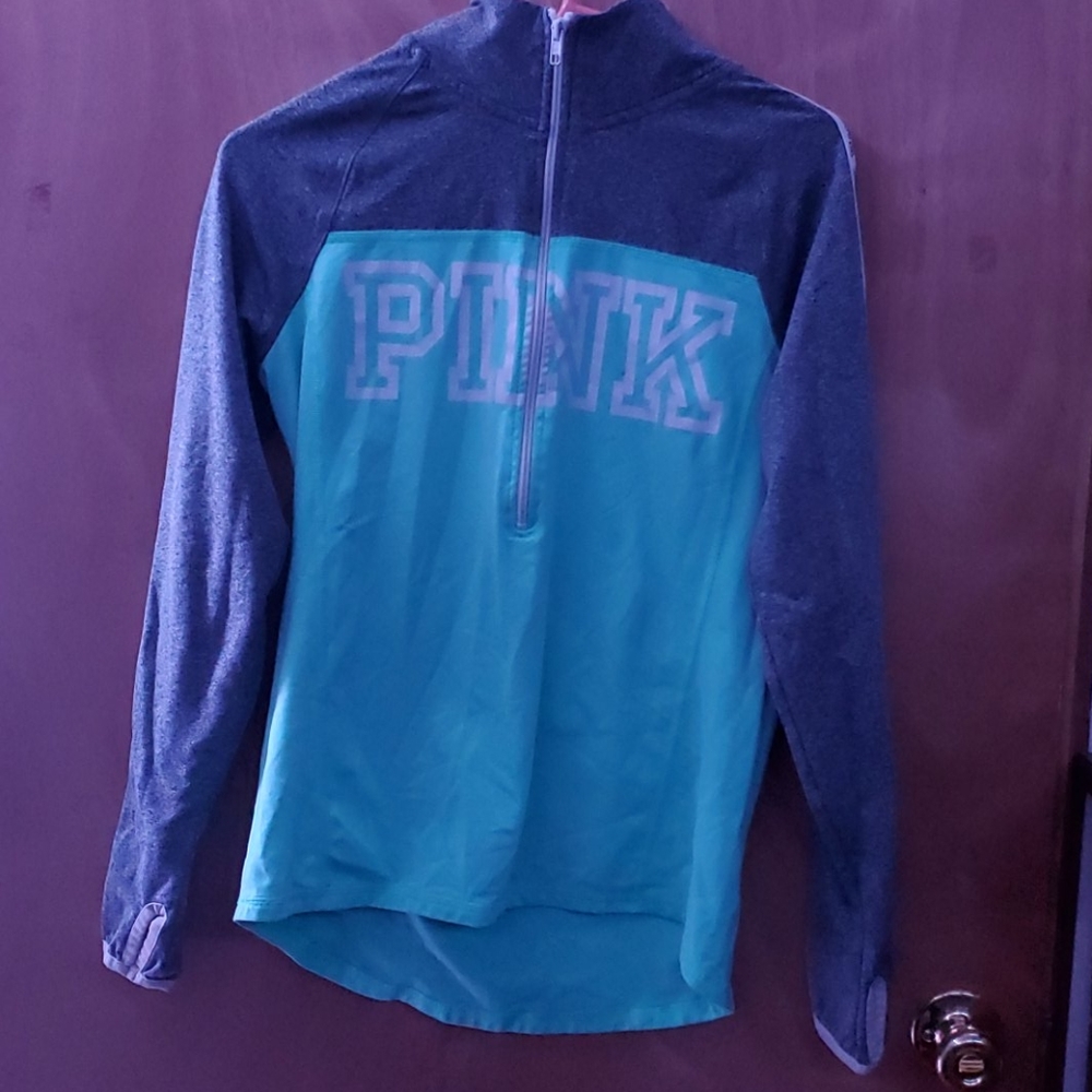 Pink long sleeved jacket, size medium